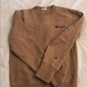 Women’s Champion tan beige sweatshirt hoodie